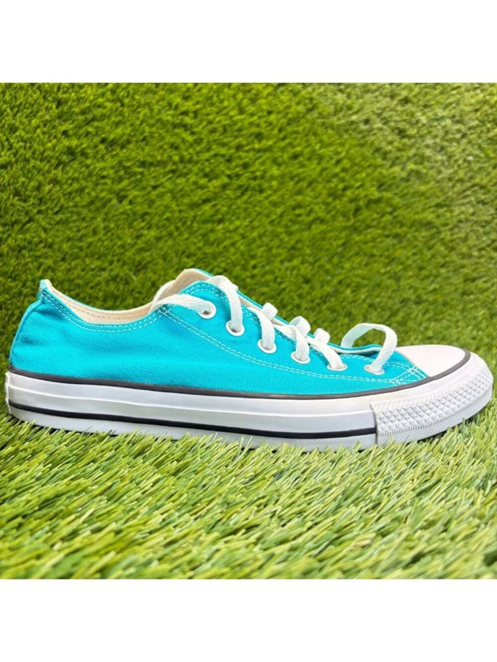 Converse Chuck Taylor All Star Low Womens Size 9 Blue Athletic Shoes Sneakers